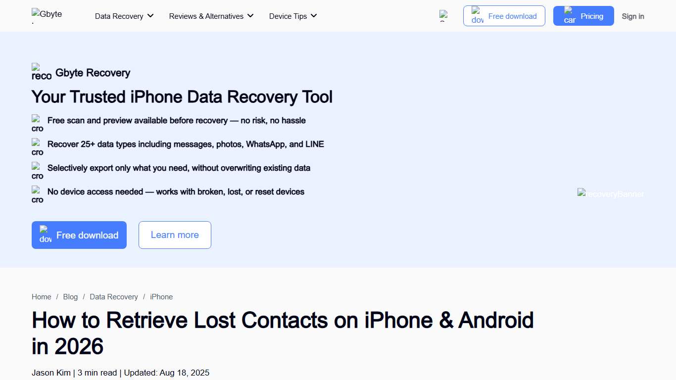 Retrieve Deleted Contacts in 5 Min (No Backup Needed) 2026